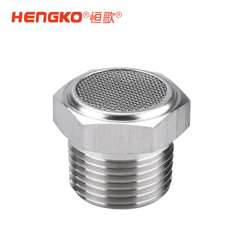 壓縮空氣機不銹鋼消聲器，現貨供應，高效降噪，適用于氣動系統